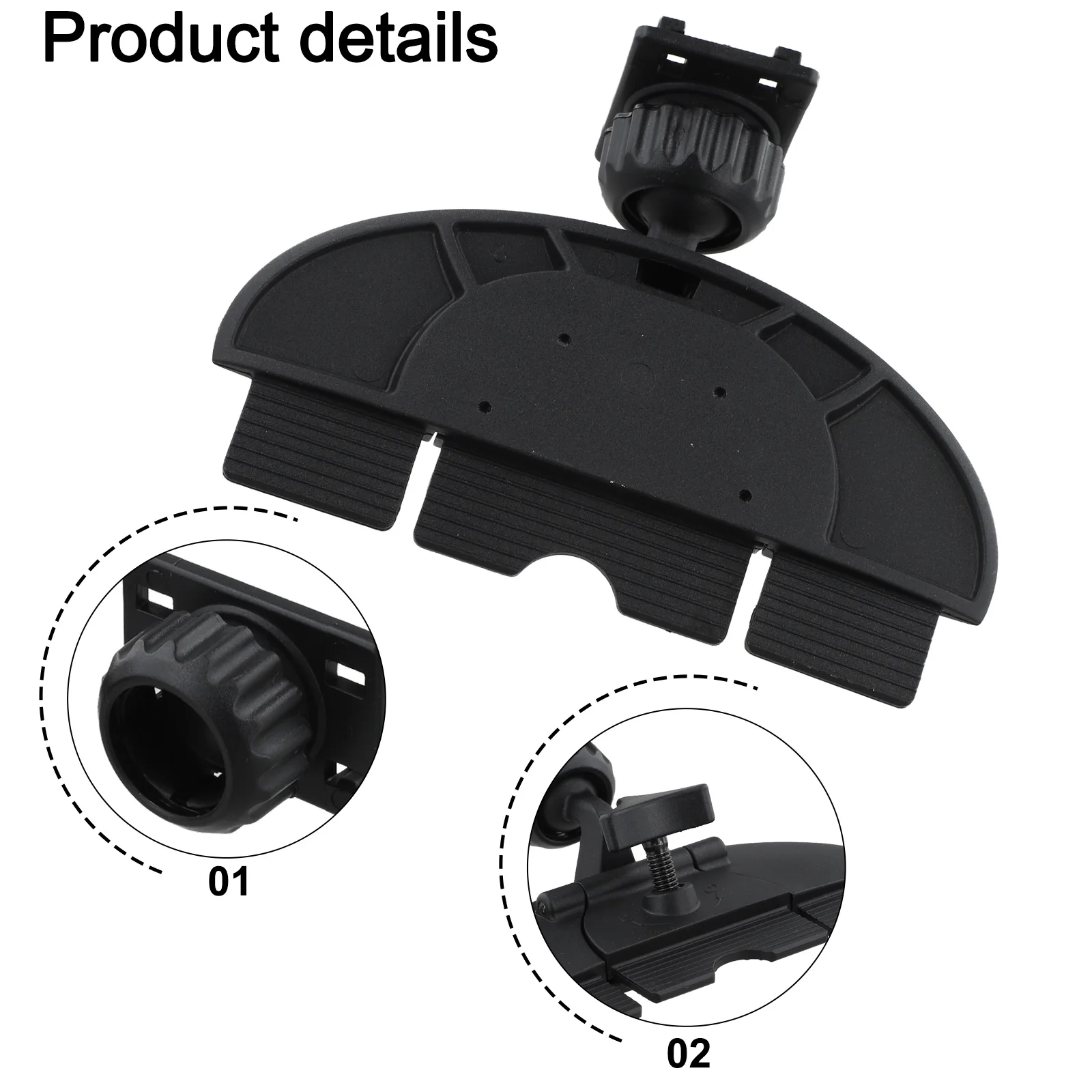 CD Slot Car Mount for 7 10 Inch Displays with Adjustable Angles and Robust ABS Construction for Enhanced Driving Safety