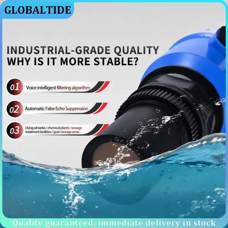 Ultrasonic Level Sensor 10m Range Ultrasonic Water Tank Level Meter Output 4-20mA RS485 DC24V Ultrasonic Level Transmitter