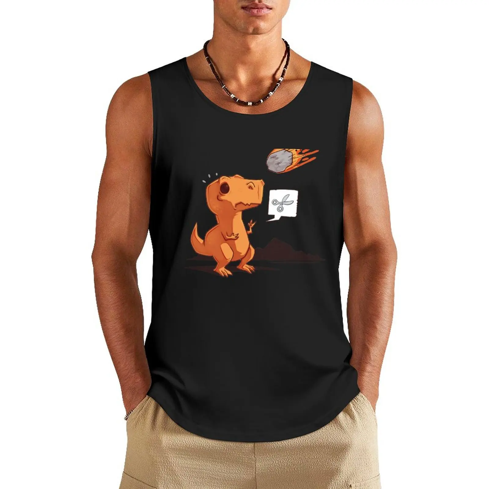 Астероид, бумага, ножницы, майка для фитнеса, Мужская одежда, спортивная одежда для мужчин