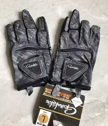 New Men Fishing Gloves Gamakatsu Breathable Anti slip Wear resistant Quick drying Fishing Gloves 3/5 Fingers Cycling Gloves