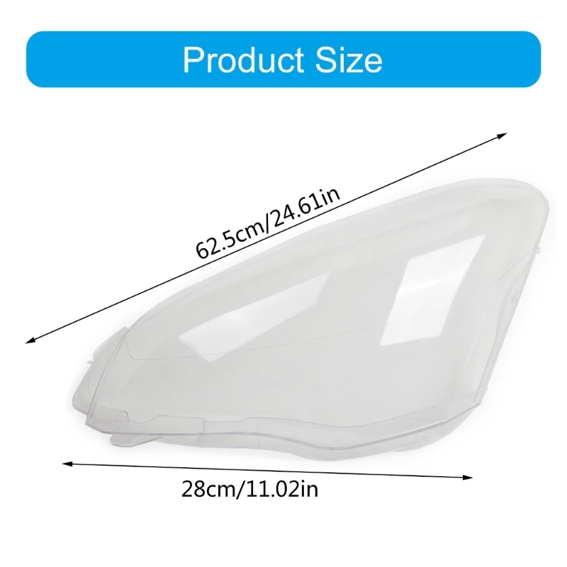 Car Headlight Cover Housing Enclosures Protector Weatherproof Clear Illumination Visibility Accessory for Mk2 9806306180