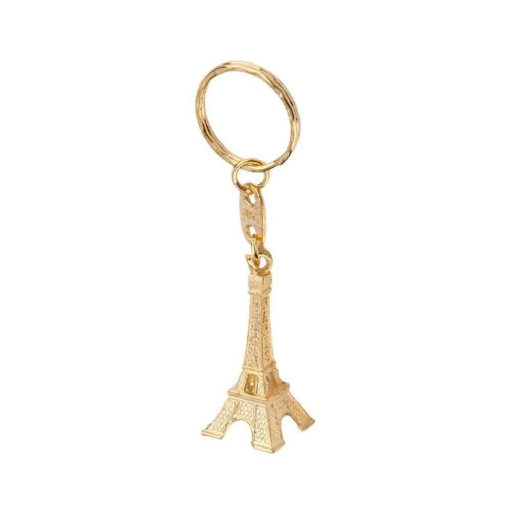 Simple Vintage France Tower Keychain Alloy Decoration Eiffel Tower Bag Pendant Fashion Trending Paris Keyring