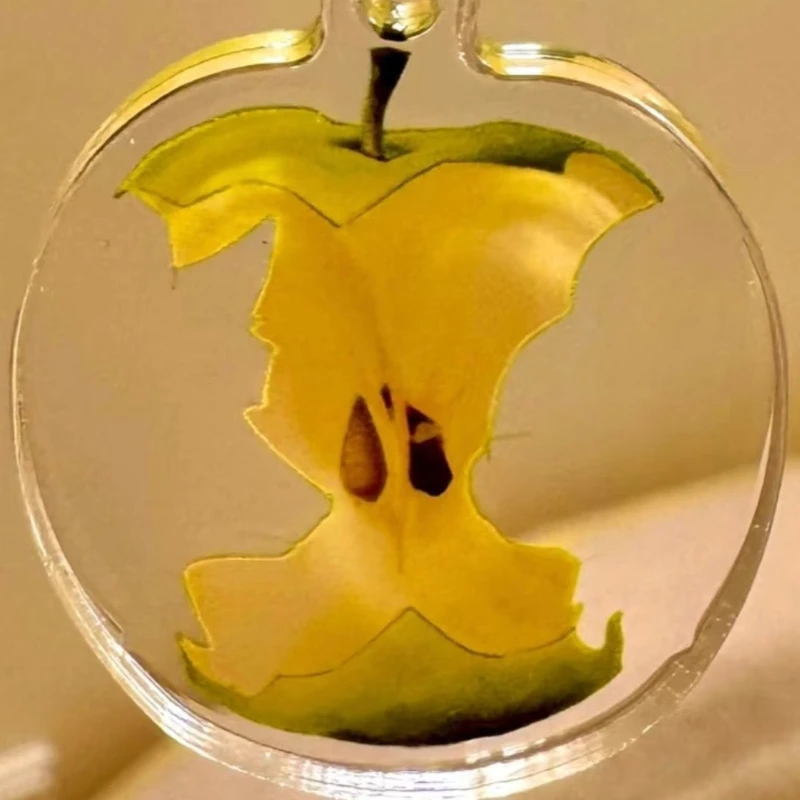 تايوان المسلسلات التلفزيونية ABO الرغبة المحيط جيانغ بين تأثيري المفاتيح الاكريليك الأخضر التفاح Pip كيرينغ مفتاح سلسلة حلية الديكور الدعامة #3