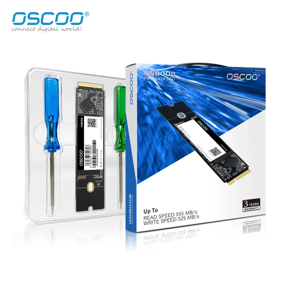 Oscoo-disco duro SSD de 128GB, 256 GB, 512GB, 1TB, para Macbook 2012Air, A1465, A1466, 2012Pro, A1398, A1425, Apple macbook ssd 3D, TLC, SATA3