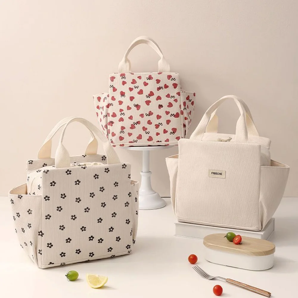 Portable Insulated and Refrigerated Lunch Bag with Large Capacity and Leak Proof Portable Bento Bag