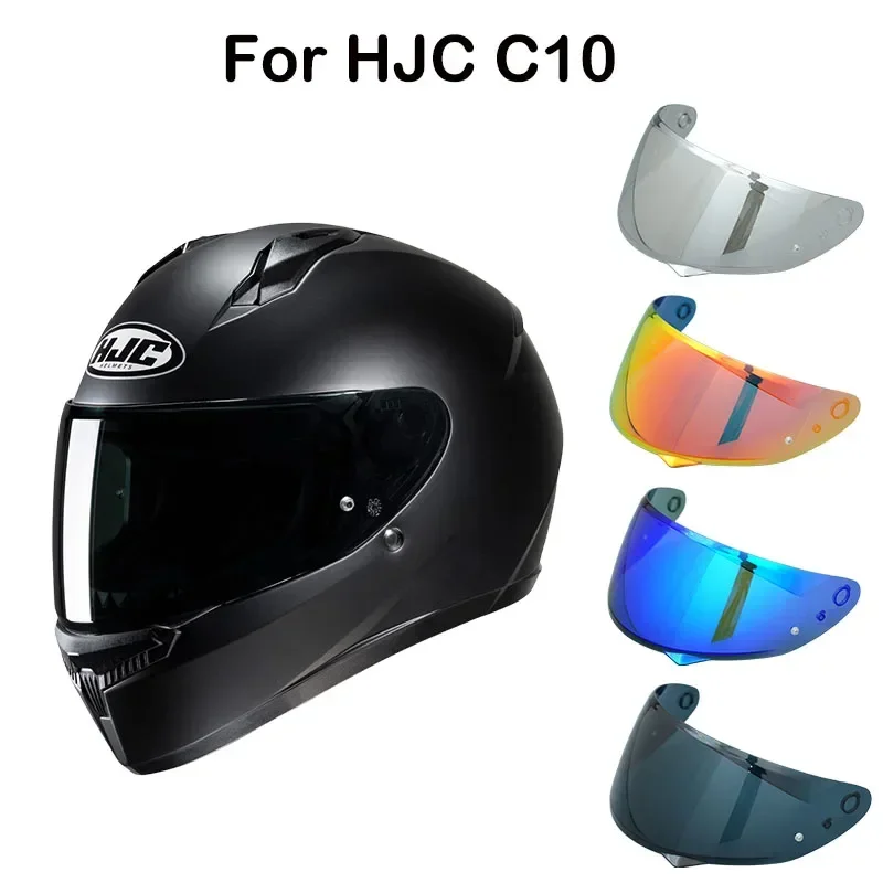 Motorcycle Helmet Visor Lens for HJC C10 Replace Anti-UV Anti-Scratch Dustproof Windshield Motorcycles Accessories casque moto