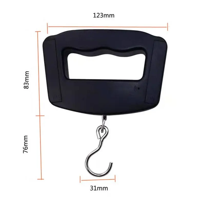 50kg Digital Fishing Scale Hanging Hook Pocket Kitchen Weight Balance Luggage Weighing Scale with Backlight Kitchen Scale