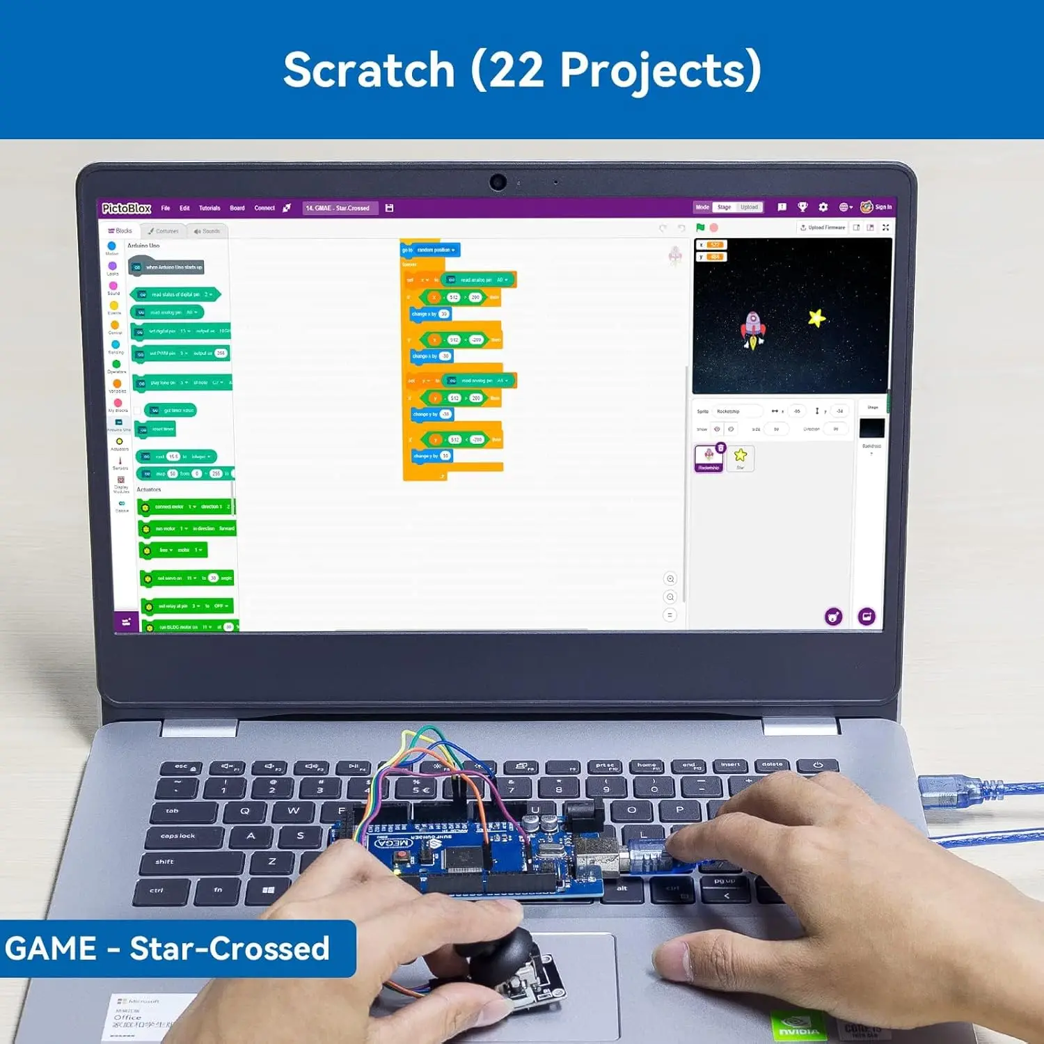 SunFounder Project The Most Complete Electronics Starter Kit Compatible with Arduino Mega 2560 R3 Mega328 Nano, 73 Tutorials