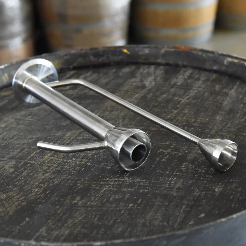 Stainless Steel Liquor Outlet for Distiller, Practical Dispenser with Fixed Rack for Alcohol Meter To Measure Alcohol Conten