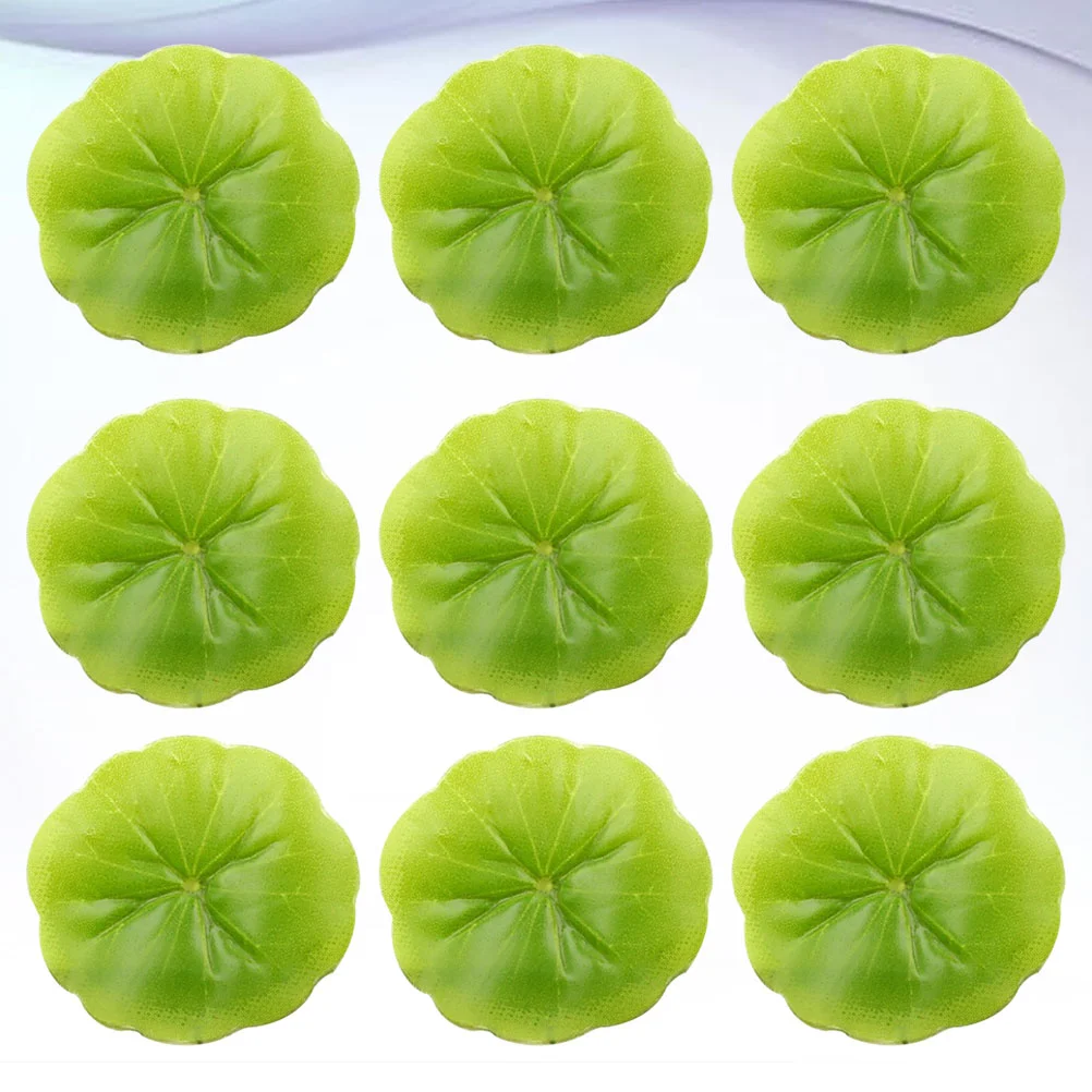 

30 Pcs Water Decorative Leaf Floating Lotus Fish Pond Scenery Lily Mini Aquarium