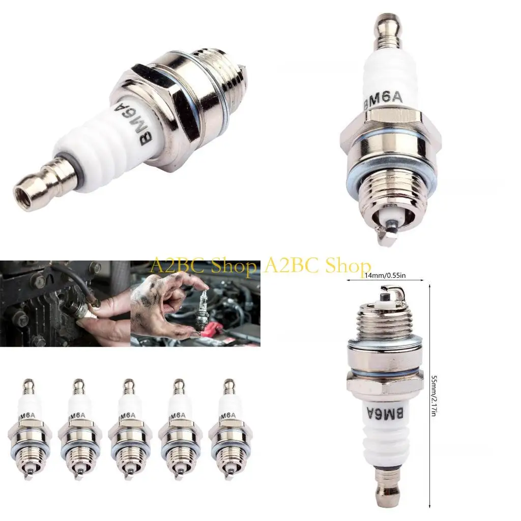 

A2BC Sparks Plug Bm6a для 33cc 43cc 47cc 49cc Pocket Bike Bike Atv Quater Scooter 2-удара двигателя Trimmer The Lampower Bainsaw