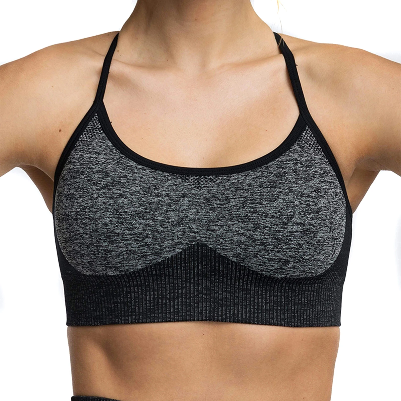 Sports Bras For Women Criss-Cross Back Low Impact Workout Fitness Yoga Bra