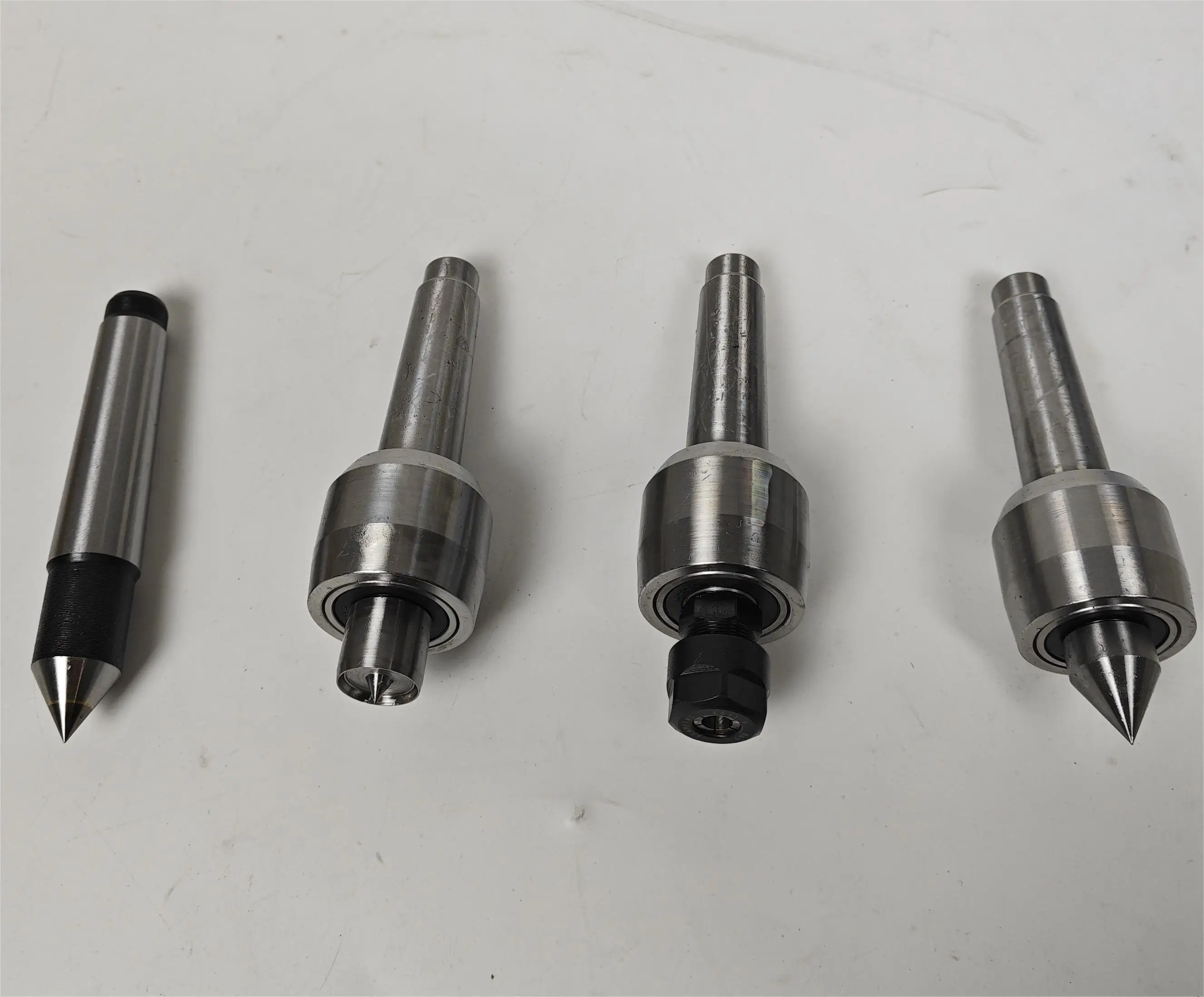 65mm MT2 Movable Tailstock With 4 Heads Replaceable work with Rotary Axis 4th Axis For CNC Engraving machine