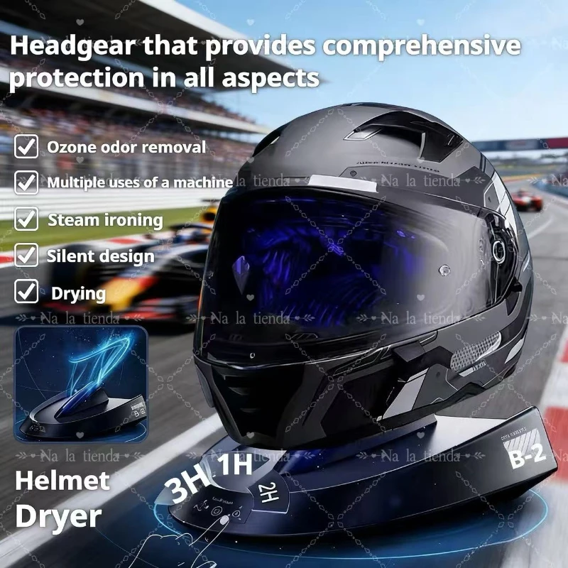 

Интеллектуальная сушилка для мотоциклетного шлема, с функциями удаления пыли и контроля температуры, оснащенная окружающим освещением 4.