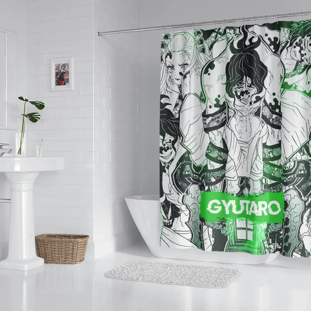 Anime Shower Curtain Bathroom Shower Curtain With Hooks Bathroom Decor Anime Decor Bathroom Accessories Bathroom Curtains