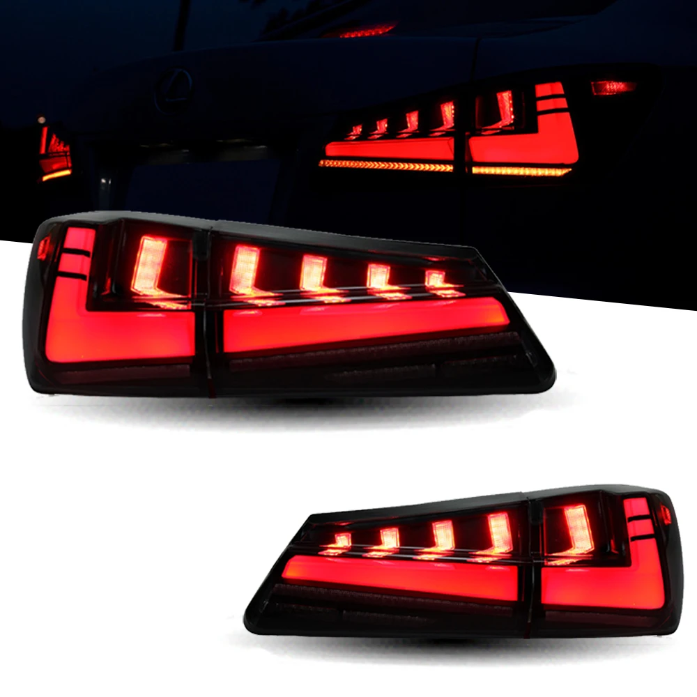 Taillight For Lexus IS250 IS300 LED Taillights 2006-2012 Tail Lamp Car Styling DRL Signal Projector Lens Automotive Accessories