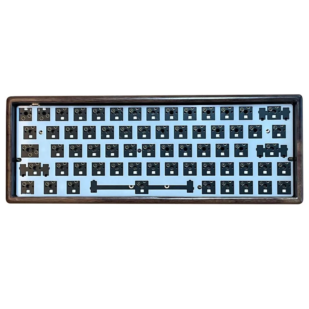 Деревянный корпус механической клавиатуры GH60 из орехового дерева, совместимый с комплектом Wooting 60he RAKKA 64 RGB оптика