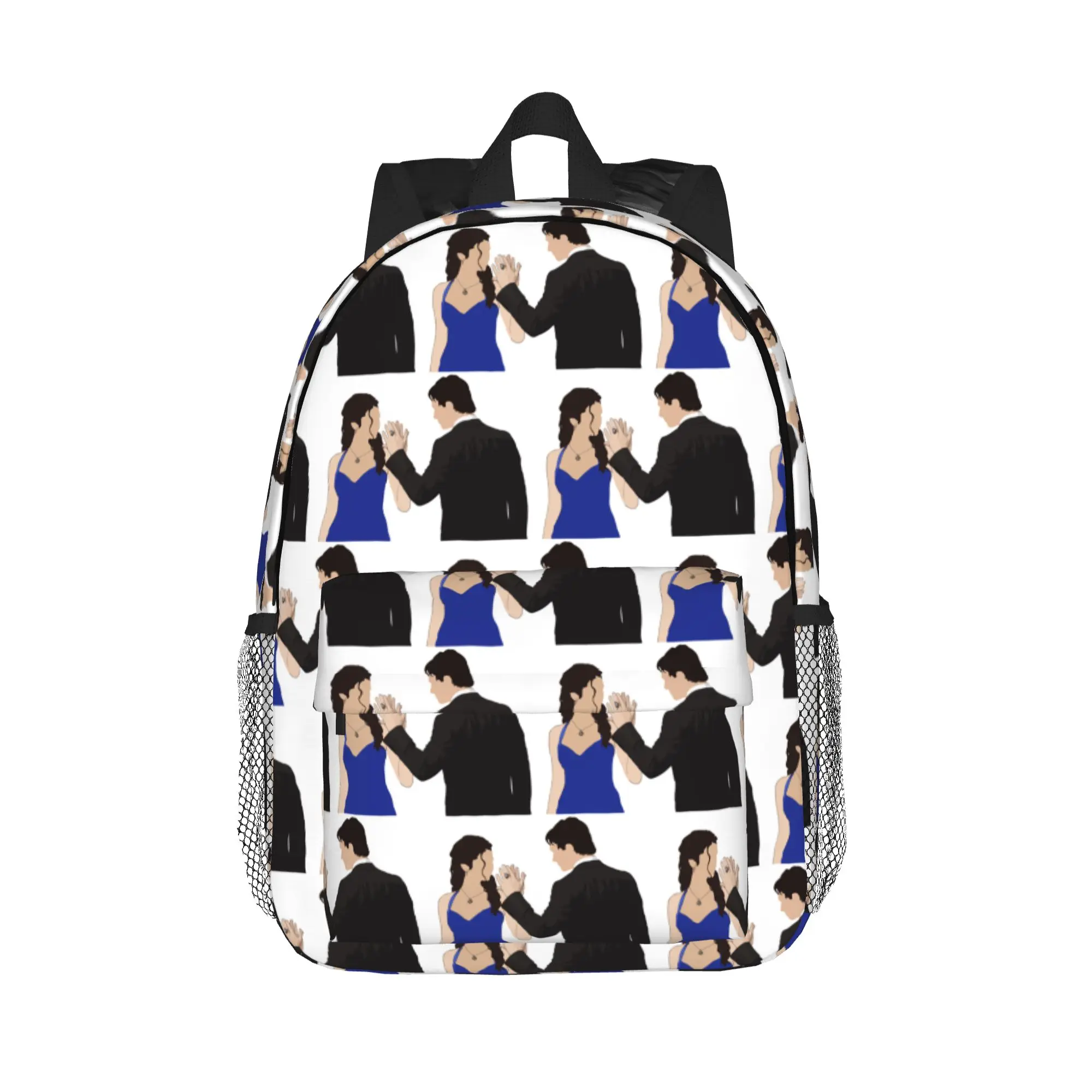 The Vampire Diaries Damon Salvatore And Elena Backpack Hot Sale Daypack Boys Girls BookBag Shoulder Bag for Men Women School Bag