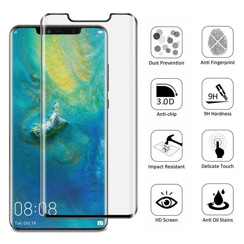 Protective Glass For Mi Note 10 Pro Lite 3D Curved Tempered Glass For Xiaomi Mi 10 Ultra CC9 Pro