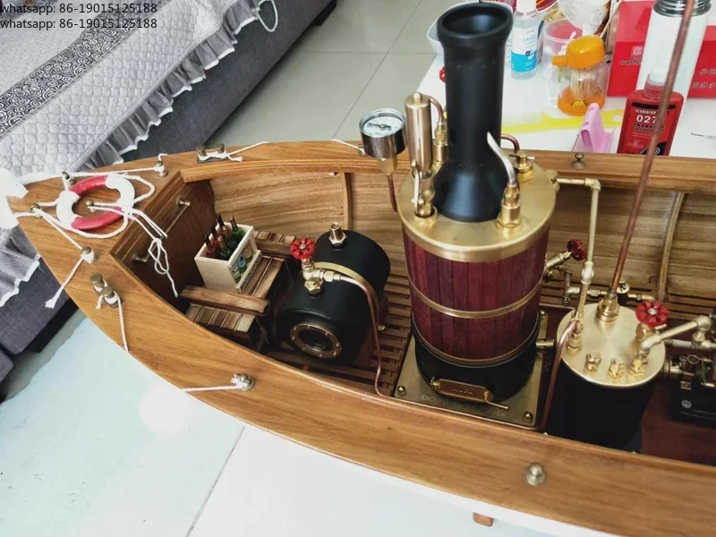 LS80S Vertical Boiler Model with High Thermal Conversion Rate, Steam Engine Model for DIY Ship Model