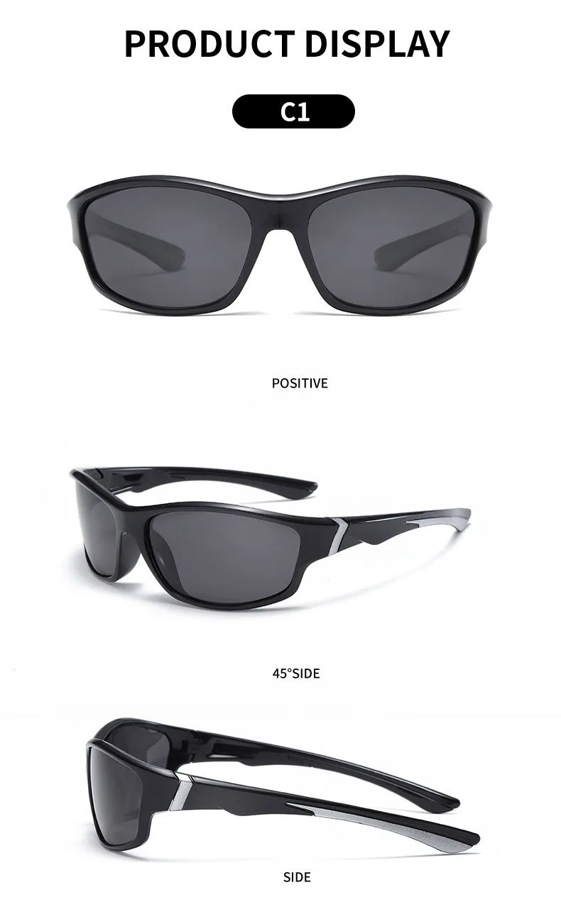 Okum Fashion Polarisierte Brille UV400, Anti-UV, Blendschutz, Starklichtfilter, geeignet für Radfahren, Autofahren, Angeln, etc. – Detail 6