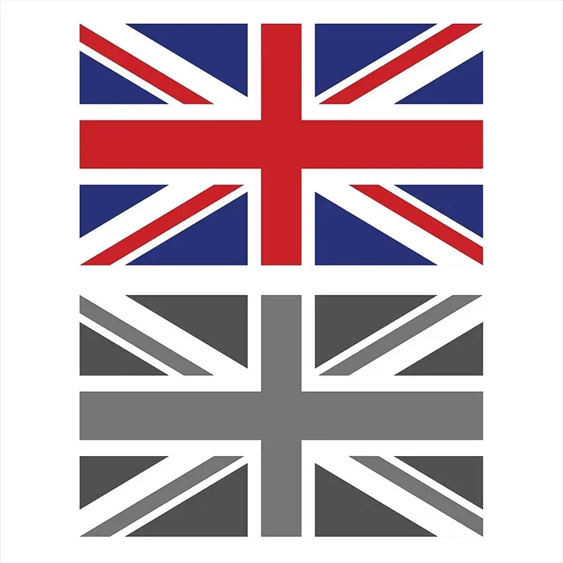 Personality British Flag Car Sticker Trolley Case Wall Bumper Sticker Waterproof Decoration, 10cm