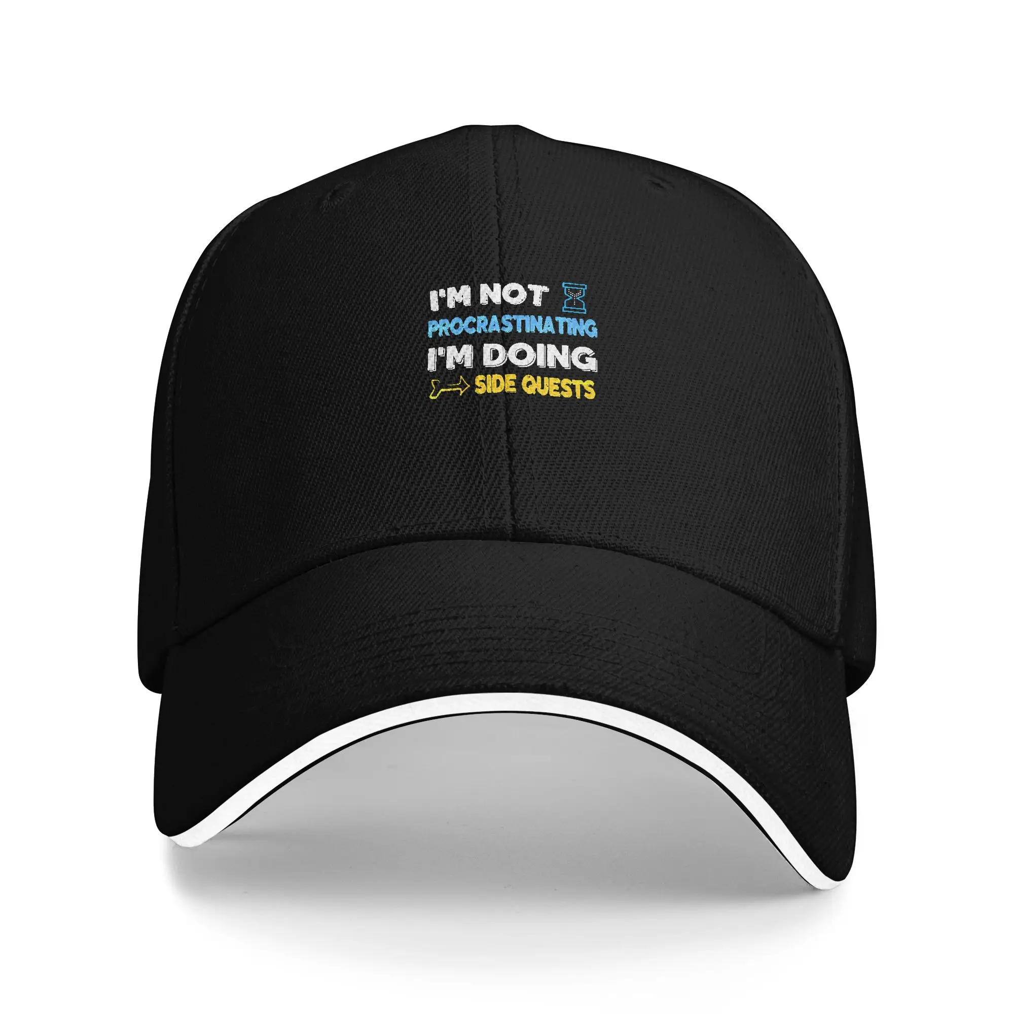 Hot Sale I m not procrastinating    I m doing side quests Baseball Cap  Sport Summer Hat  Forest Hiking Summer Hat