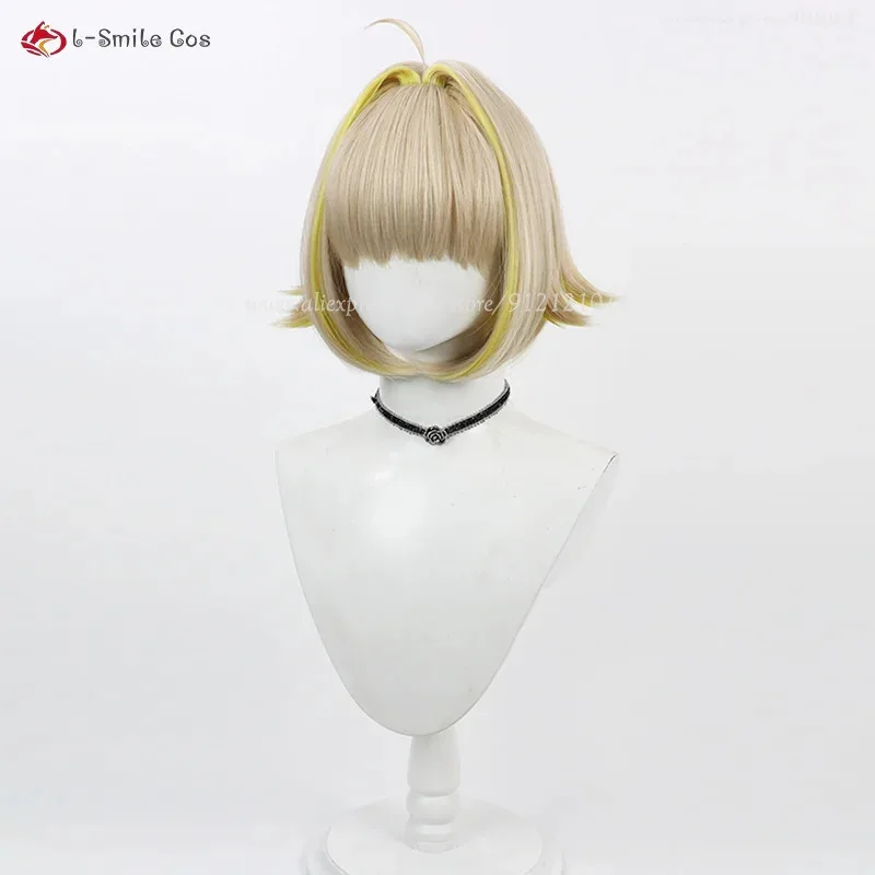 111 www لعبة Elegg تأثيري الكتاني تسليط الضوء على شقراء قصيرة مقاومة للحرارة الشعر الاصطناعية هالوين حزب الباروكات + غطاء شعر مستعار