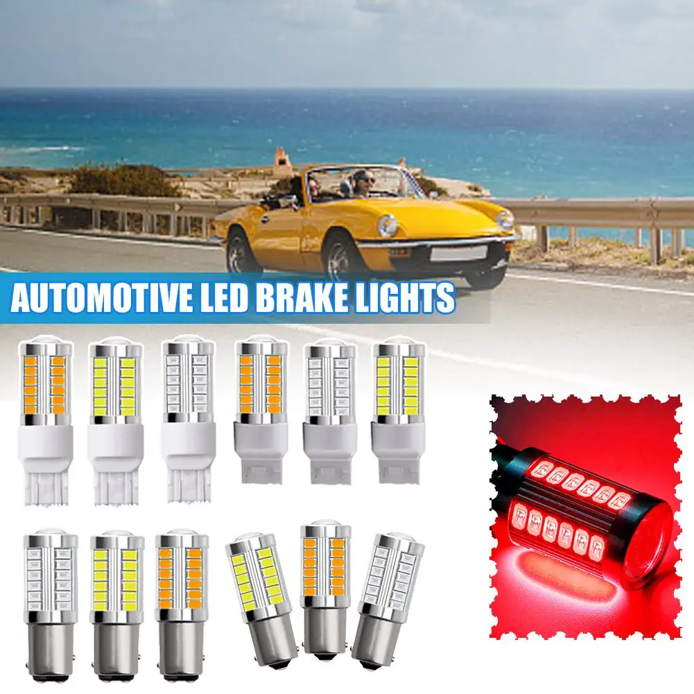 1156 1157 P21/5W BAY15D 33SMD 5630 5730 LEDs Super Brake Daytime Bright Auto 21/5w Fog 12V Lights Light Lamp Running Bulbs U7S5