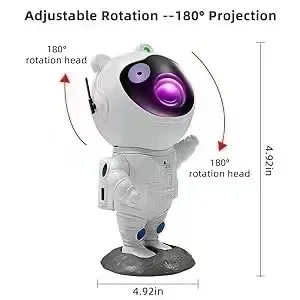 LED宇宙飛行士スタープロジェクターライト、音楽再生、USBプラグイン、Bluetoothスピーカー、寝室用ランプ、休日の装飾