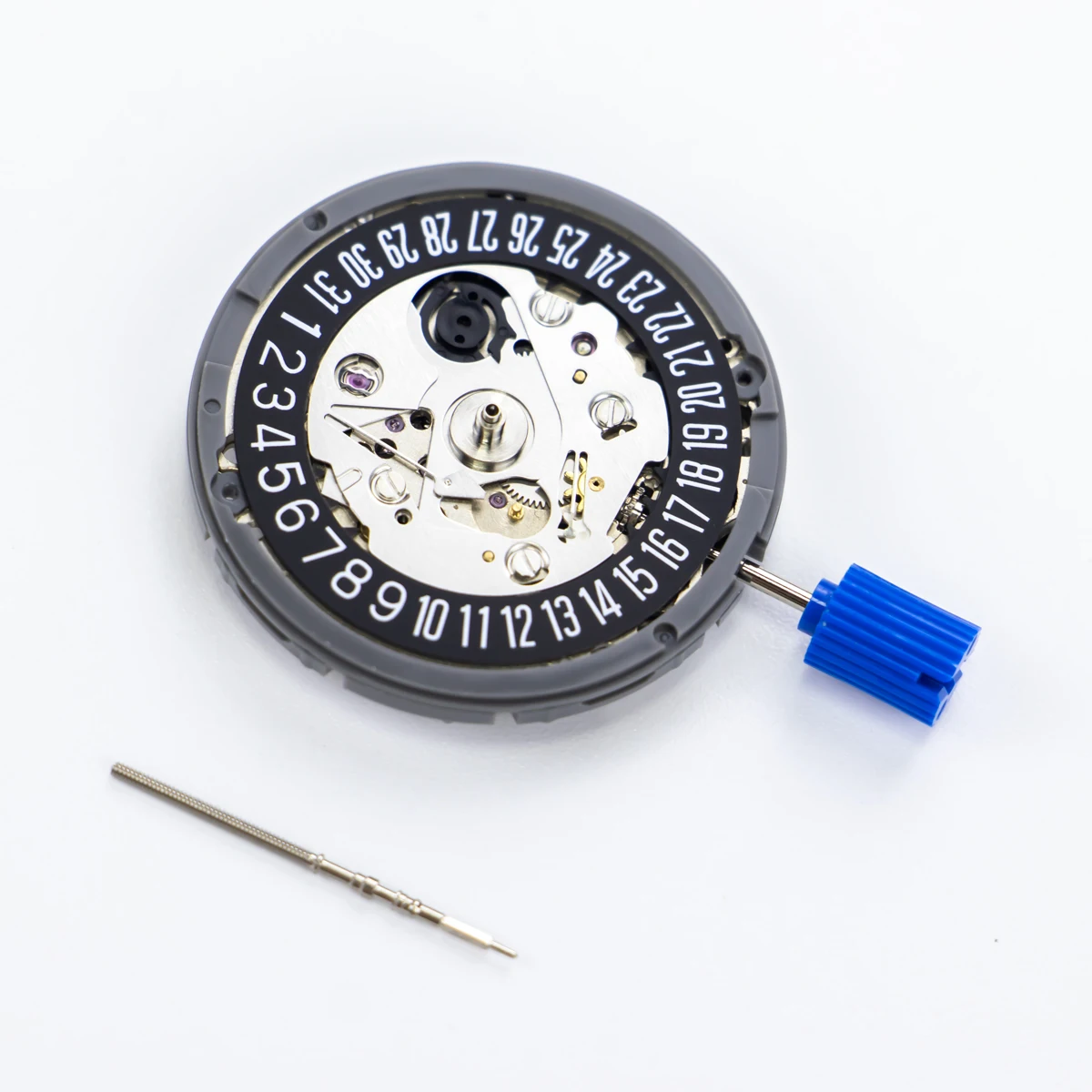 حركة ميكانيكية ممتازة NH35A عالية الدقة NH35 باللون الأسود عند 6:00 عجلة التاريخ 24 جواهر أداة استبدال أوتوماتيكية ذاتية الملء #2