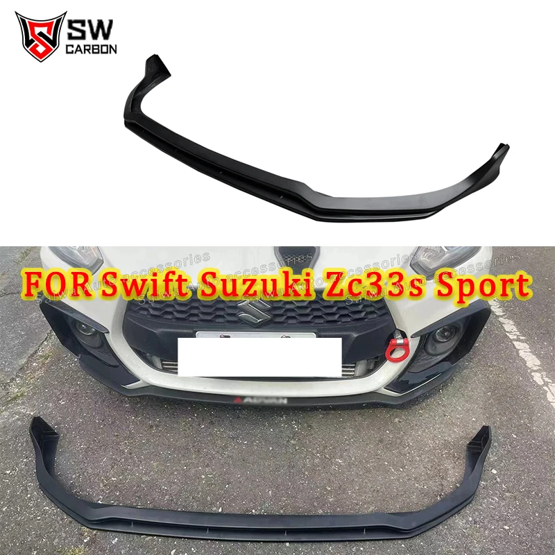 Kit de Carrocería de Alta Calidad para Parachoques Delantero, Alerón Inferior Delantero de Material PP para Suzuki Swift ZC33S Sport, Divisor de Alerón Delantero