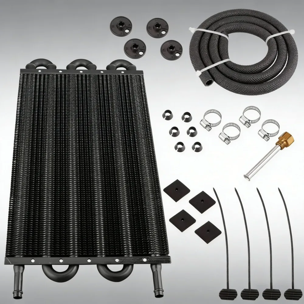 

Universal Car AC Condenser Tube Fin 4 6 8 10 Row Oil Cooler Radiator Engine Transmission Cooler Aluminum Auto Part