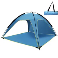 Quick Automatic Opening Beach Tent Sun Shelter Tent Shade Lightwight Pop for Outdoor Camping Three Ventilated and Spacious Tents