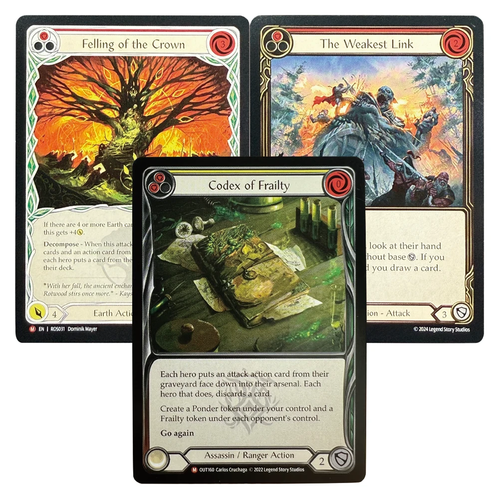 

Карта FAB Proxy Common Card TCG Настольная игра Codex of Frailty Felling of the Crown The Weakest Link Soul Shield Herald of Erudition