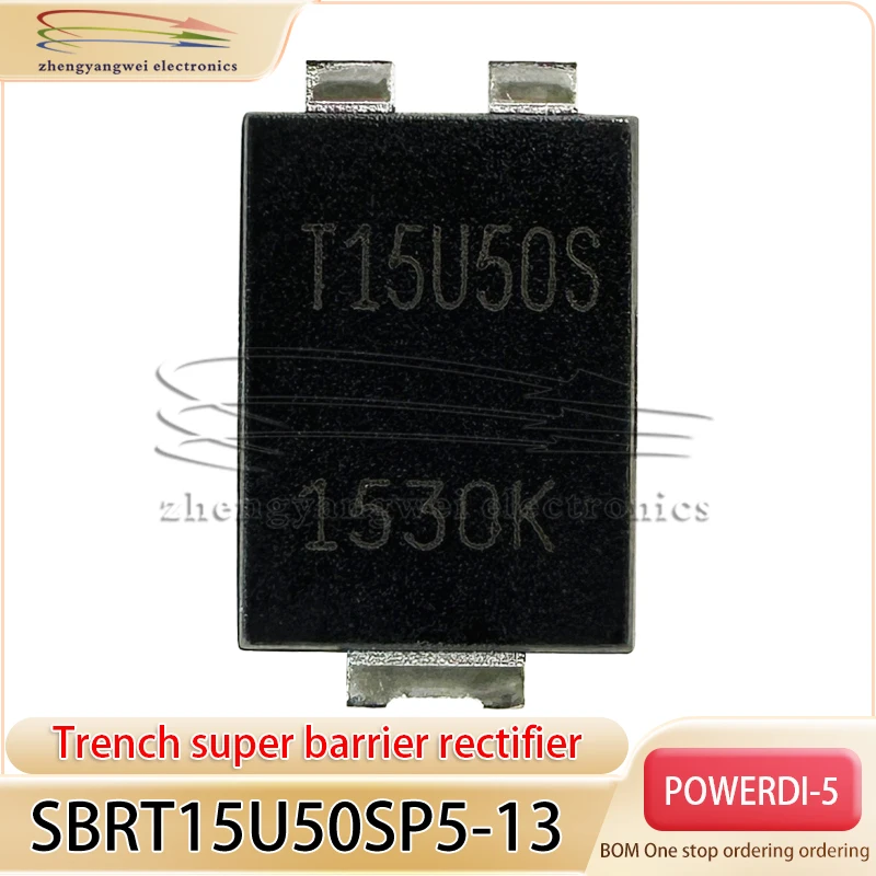 SBRT15U50SP5-13 PowerDI-5 5PCS T15U50S TO-SBRT15U50SP5 Super Barrier Rectifier (SBR)