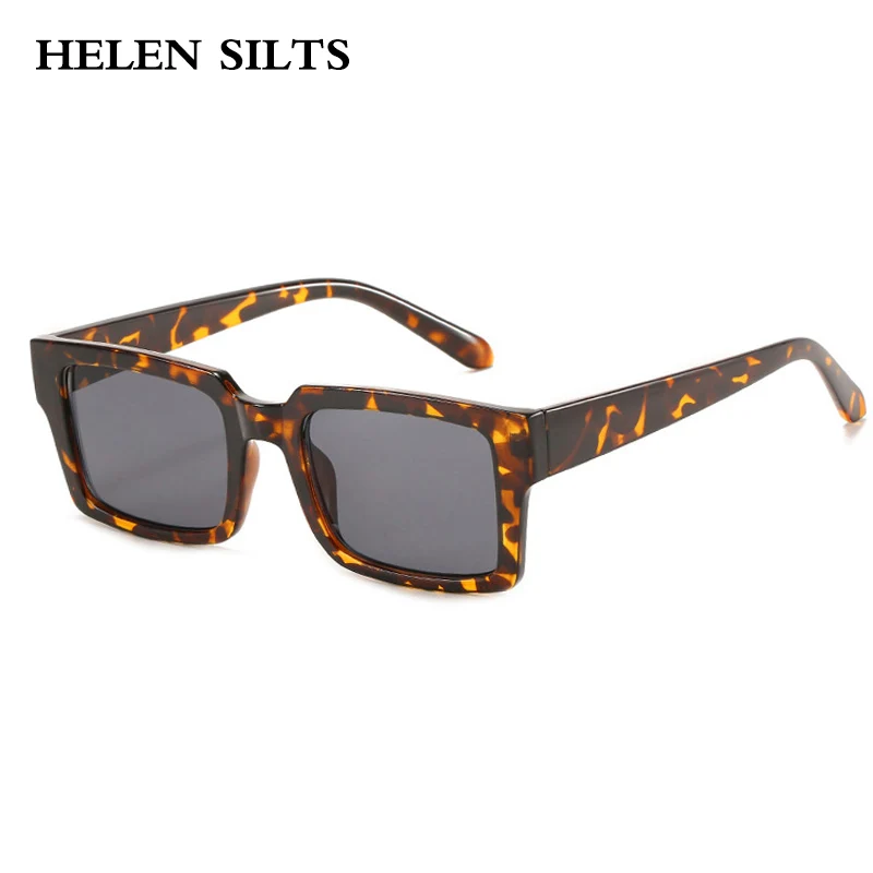 

Retro Fashion Square Sunglasses UV400 Gradient Shades Unisex Leopard Pattern Sun Glasses for Men And Women