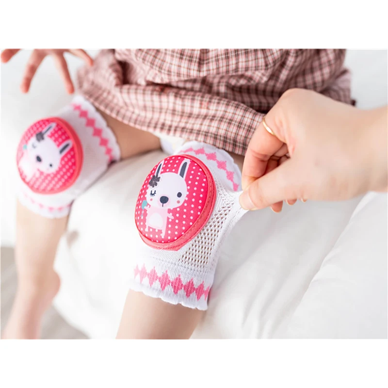 2023 Baby Knee Pads Infant Toddler Kneepads Protector Baby Leg Warmers Mesh Breathable Kids Safety Crawling Elbow Cushion Pad