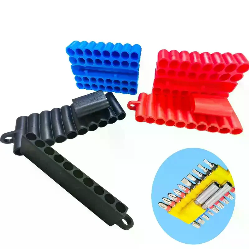 Sturdy 1/4" Hex Shank Screwdriver Bit Holders; Available in 2/3/5 Sets and 10/22/32 Hole Options