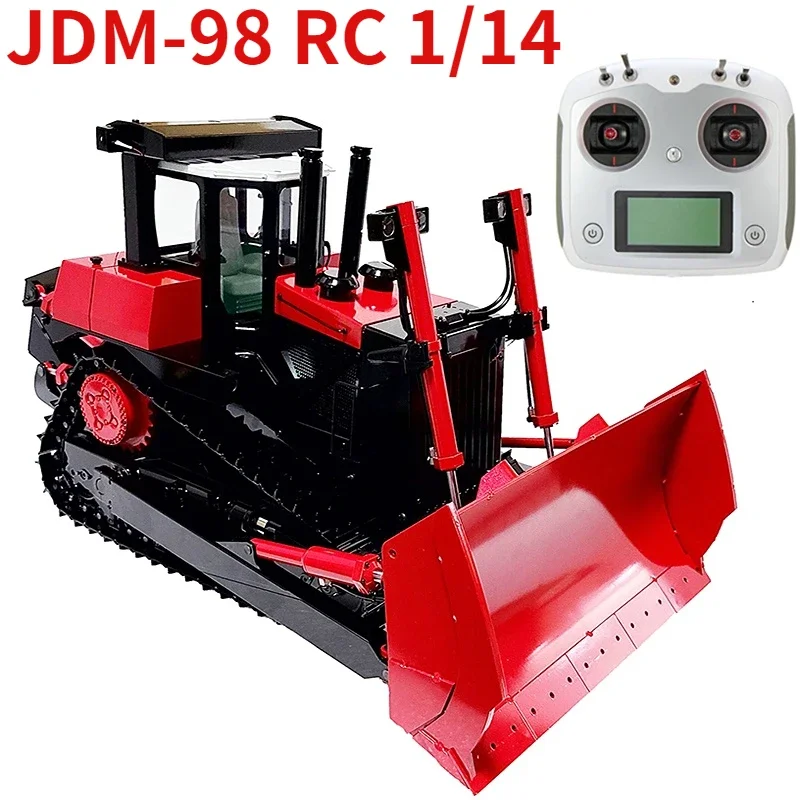 In stock RC 1/14 JDM-98RC Hydraulic Dozer Standard Light Group Sound Group Custom Painted RTR Dozer Hydraulic Model Boy Toy Gift