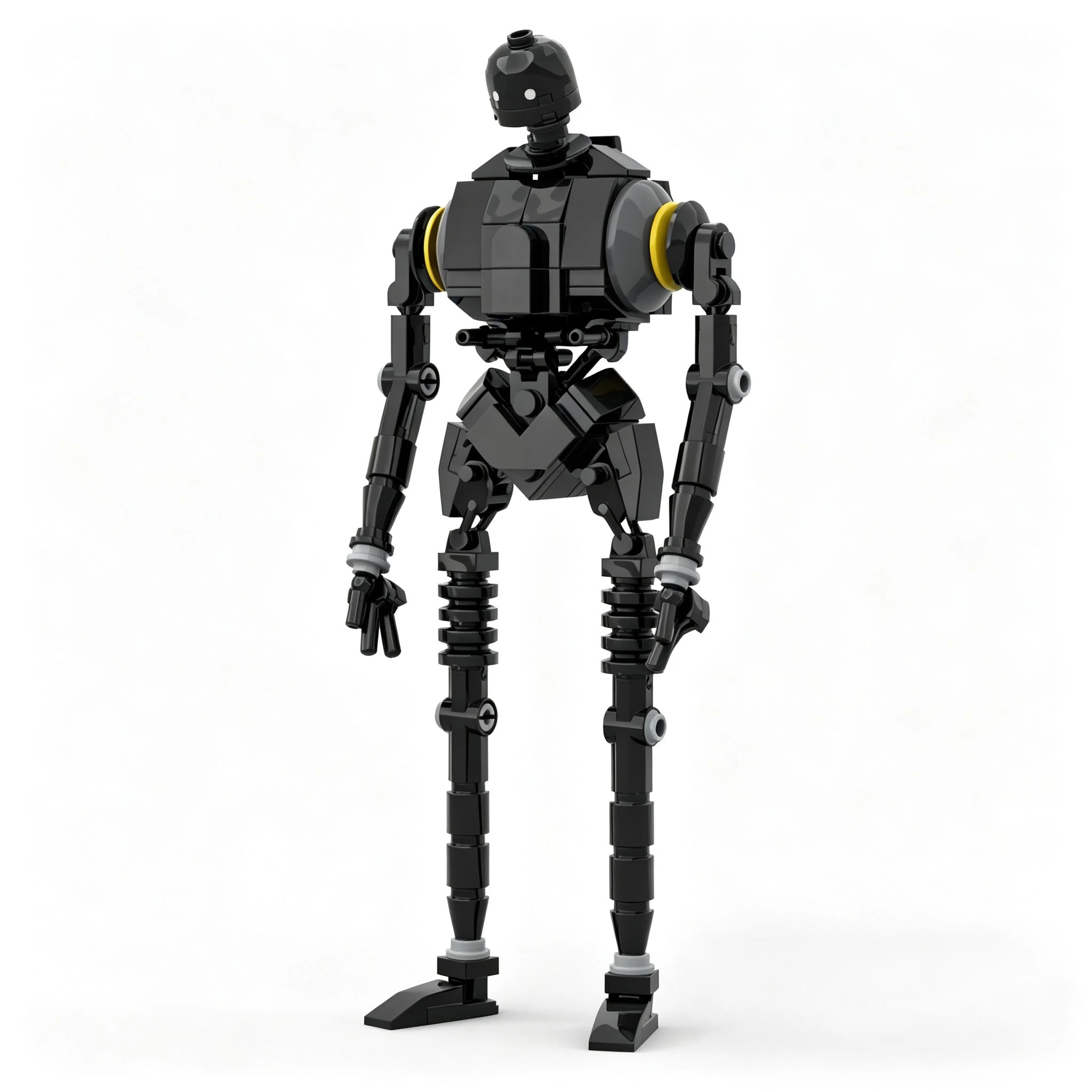 Sci-Fi Kampfdroide Modellbausatz, MOC Roboter-Figur zum Bauen, Detailliertes Sammler-Display-Set