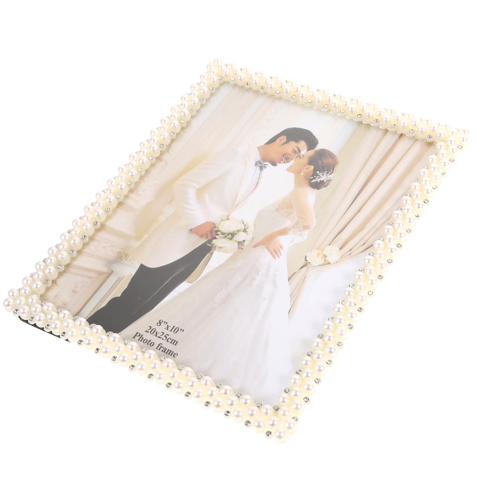 

Resin Photo Frame Frames Office Decor Bedroom Holder Desktop Stand Wedding European Style Exquisite Pearl Lovers for