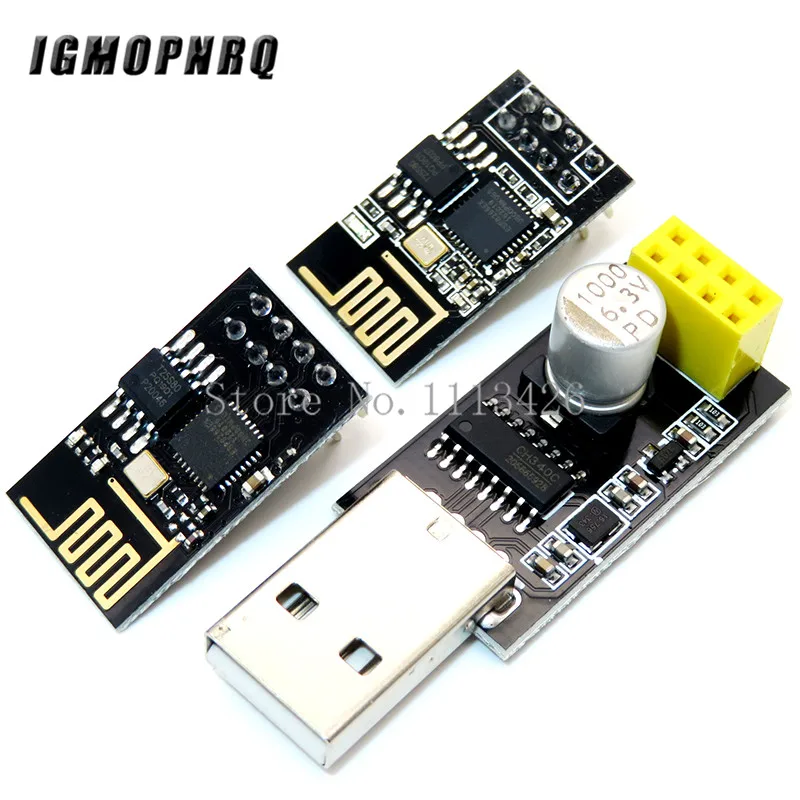 ESP01 Programmer Adapter UART GPIO0 ESP-01 Adaptater ESP8266 CH340G USB to ESP8266 Serial Wireless Wifi Developent Board Module
