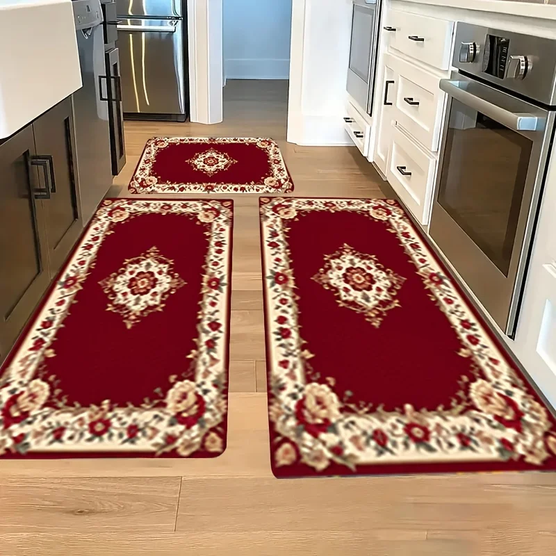 VIKAMA Festive Carpet Bohemian Style Rug Kitchen Rug Hallway Rug Doormat Rug For Bedroom Carpet For Living Room Home Decor