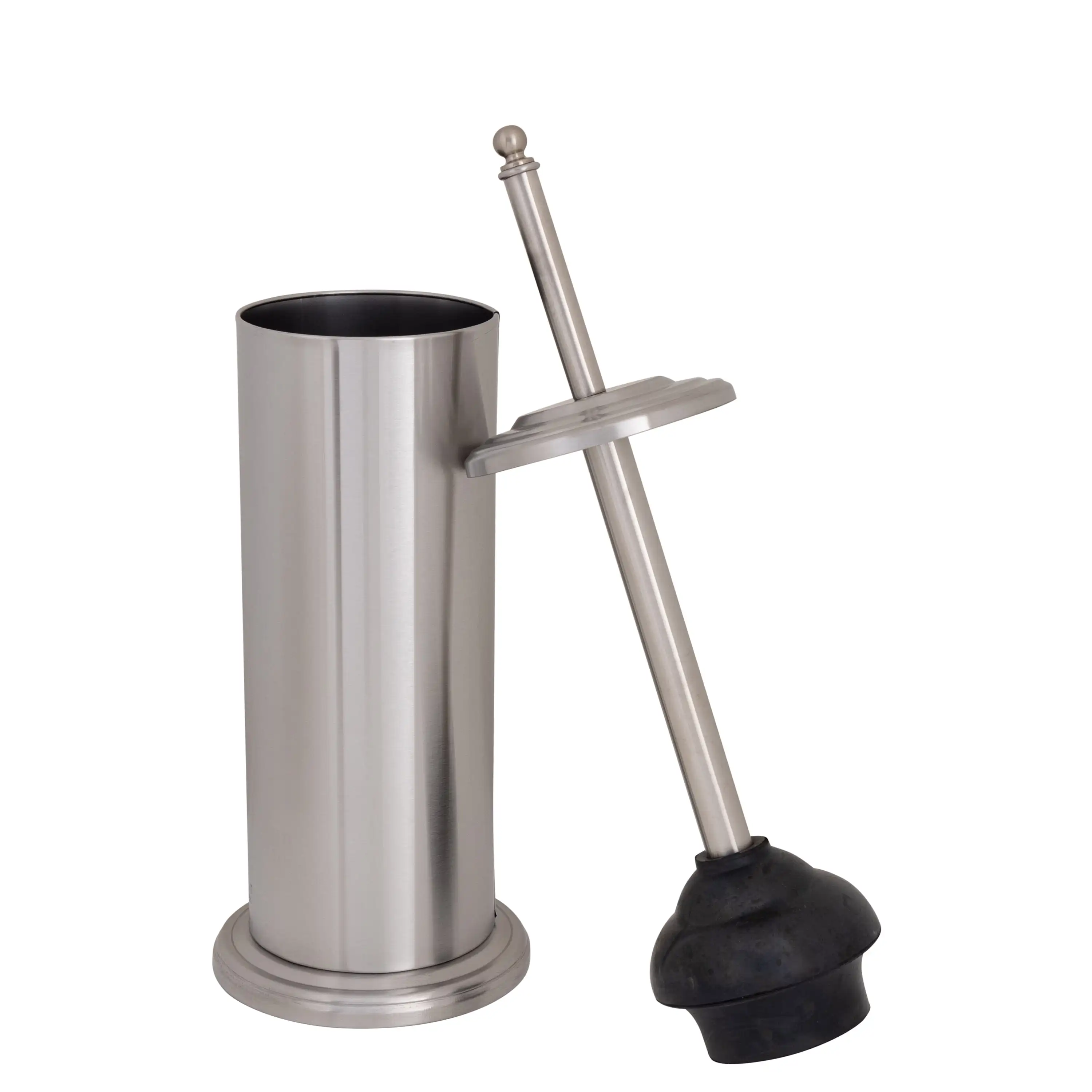 

Bath Bliss Bathroom Toilet Plunger 18.5" H x 4.9" L in Stainless Steel