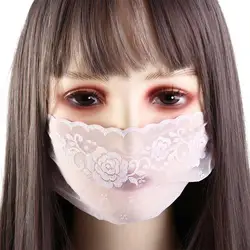 Cycling Breathable Elastic Hiking Outdoor UV Protection Mask For Women Fishing Face Cover Lace Mask Sunscreen Mask Face Shield