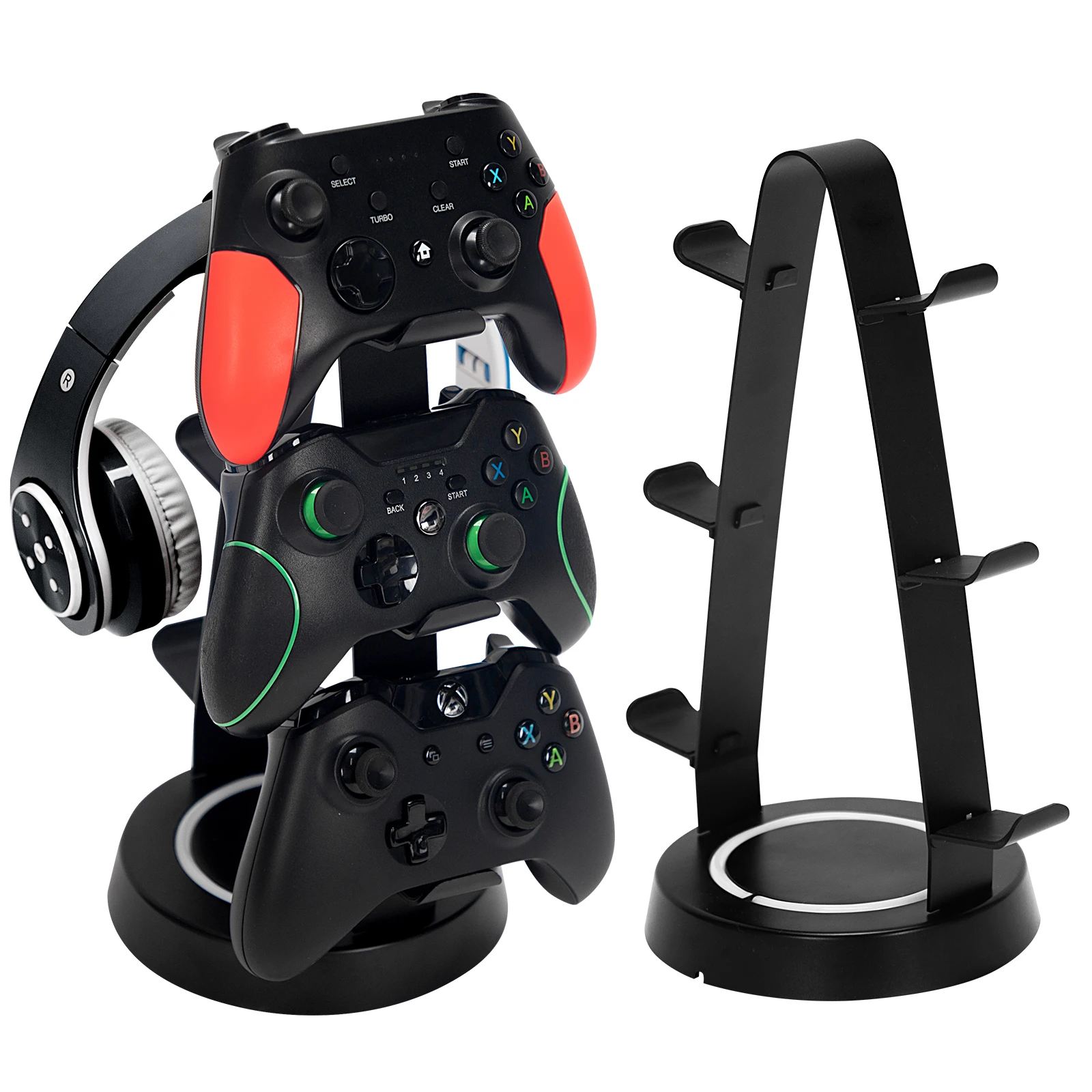 3 Tier Game Controller Stand Height 12.8 Inch Headset Holder for Storing Game Joysticks PS4 PS5 Xbox one Nintend Switch