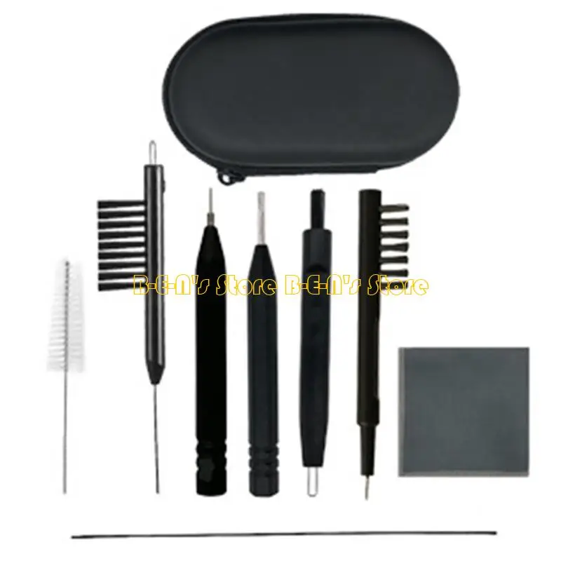 

Y1AD Эффективный комплект для ухода за слуховыми аппаратами с магнитной щеткой из 9 инструментов, подходит для ежедневного и в