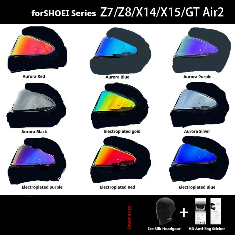 Motorcycle Helmet Visor Aurora Series Day Night Universal Replacement Lens For SHOEI Z8 X15 Full Face Helmet