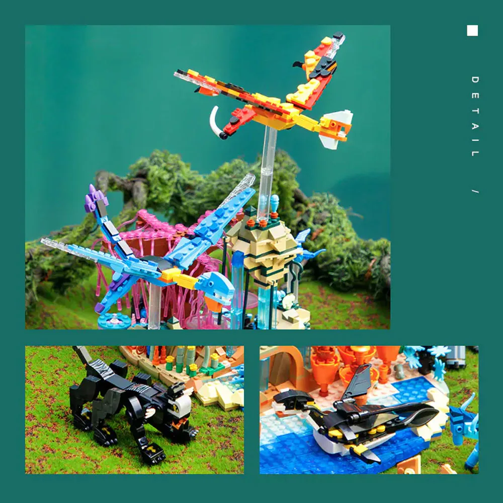 Creative  IDEAS The World Building Blocks Bricks Ideas Animal World Model Brick Toys Gift for Adults Kid